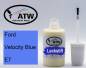 Preview: Ford, Velocity Blue, E7: 20ml Lackstift, von ATW Autoteile West.